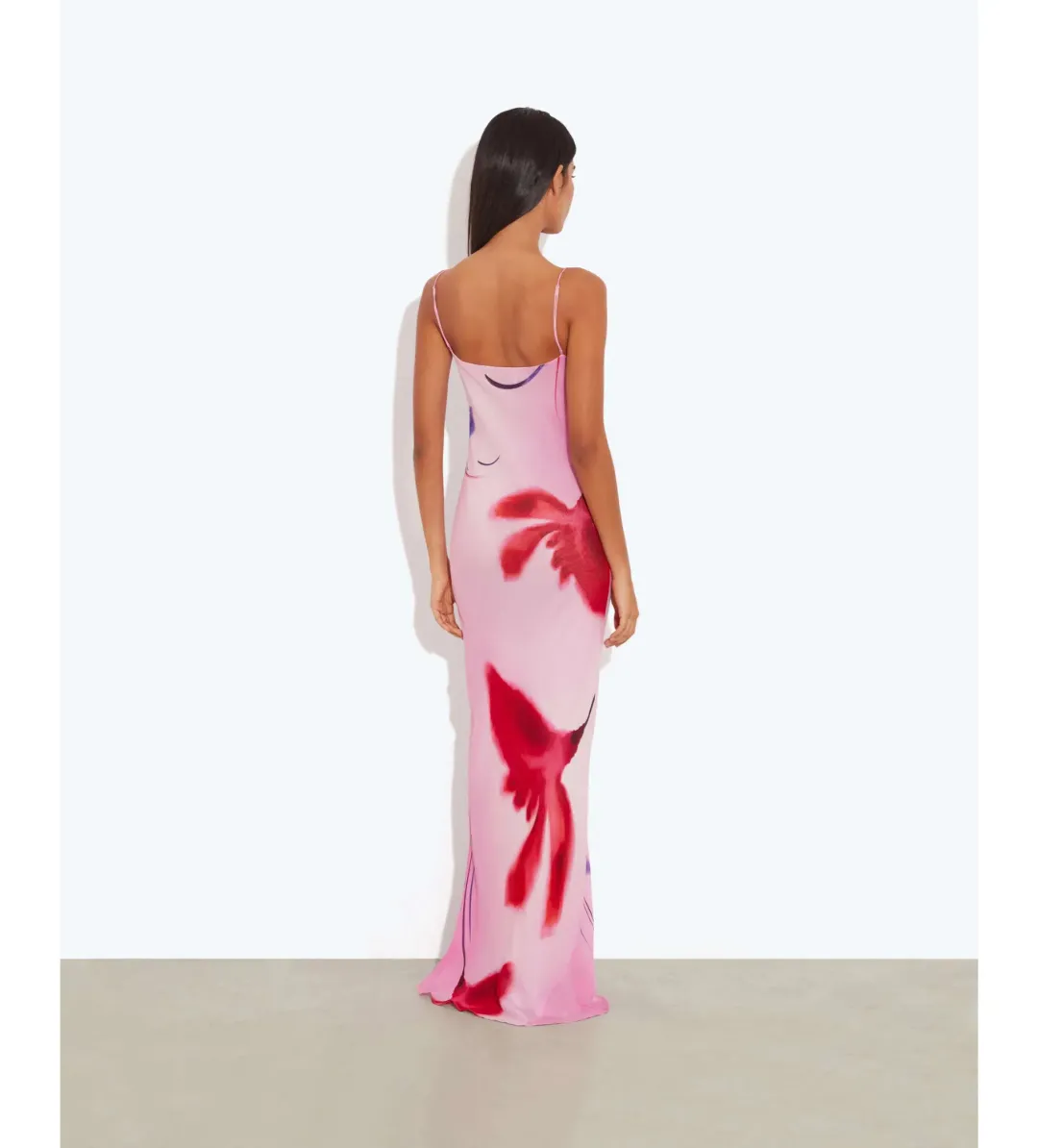 Rat & Boa Alici Pink Floral Maxi Dress Size 10 for rent on The Volte - main image