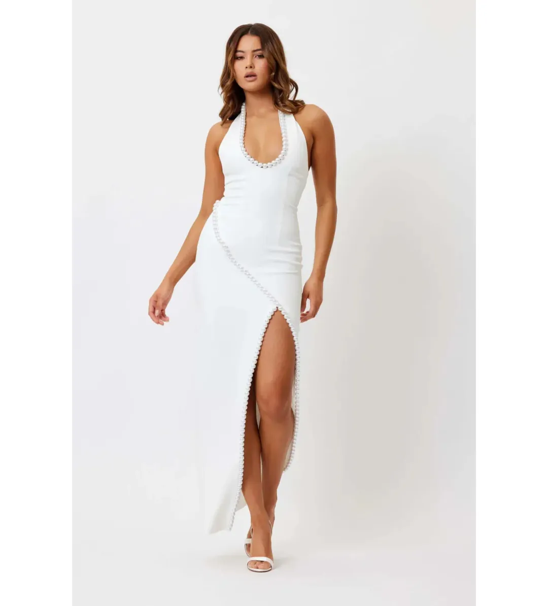 Bianca and Bridgett Laura Maxi Dress Pearl Size 10 for rent on The Volte - main image