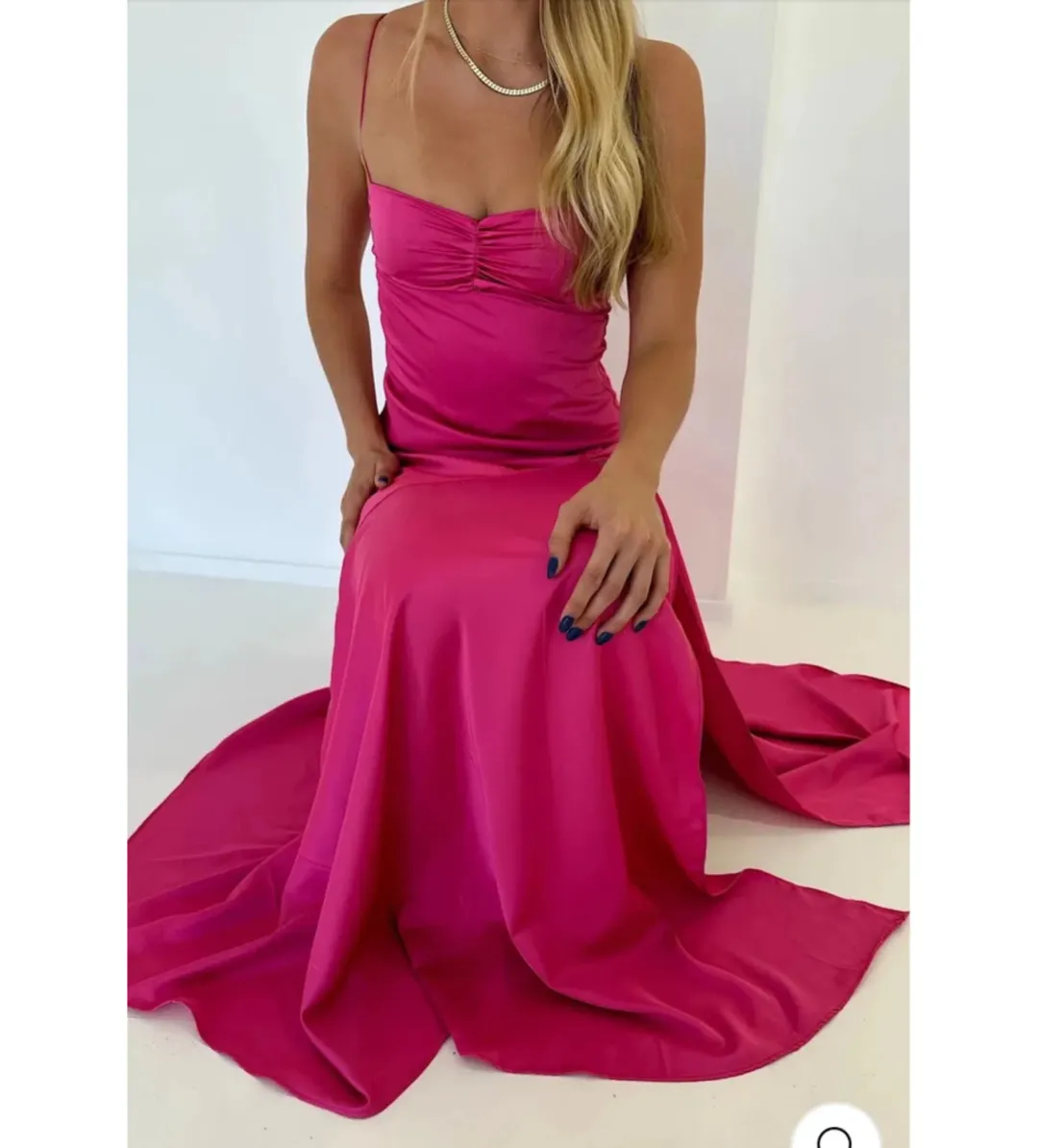 HNTR The Label Gaia Gown Pink Size AU 8  for rent on The Volte - main image
