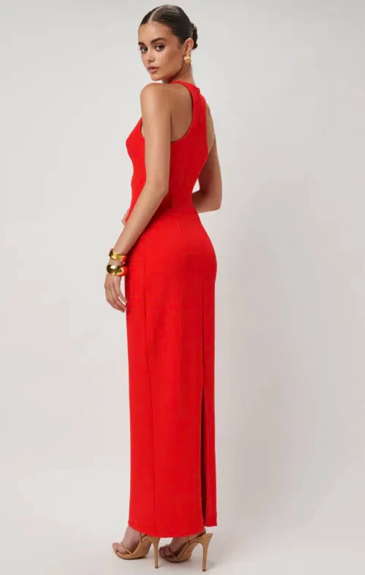  Effie Kats Eiza Gown Red Size AU 8 - Image 3