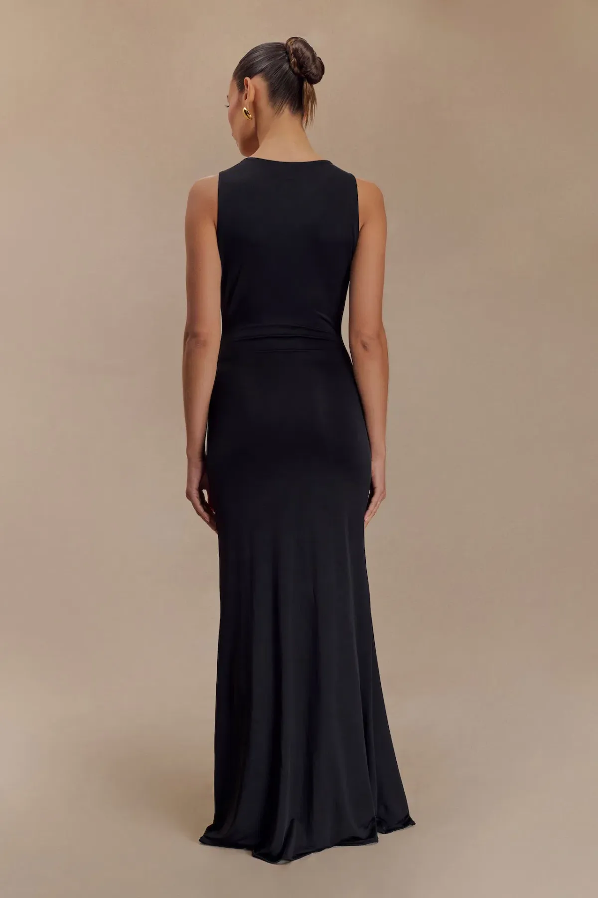 MESHKI Beck Plunge Maxi Dress Black Size 8 - Image 2