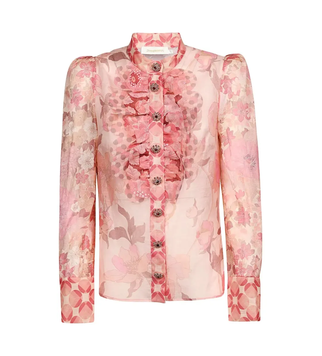 Zimmerman Concert Scalloped Shirt and Skirt in Multi Size 2 / AU 12 for rent on The Volte - main image