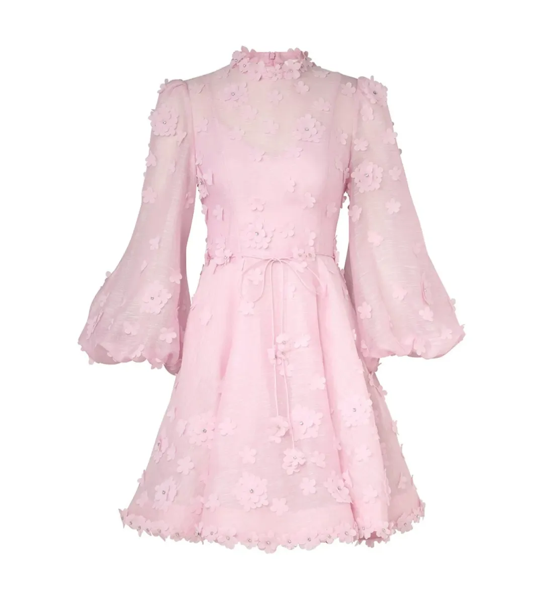 Zimmermann Matchmaker Lift Off Mini Dress Lilac Size 1/AU 10 for rent on The Volte - main image