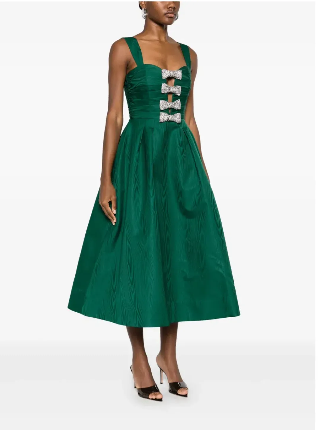 Rebecca Vallance Luiza Midi Dress Green Size 14 for rent on The Volte - main image