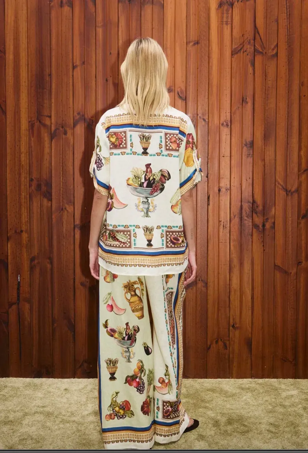 Alemais Mercado Shirt and Pant Set Size 16 for rent on The Volte - main image