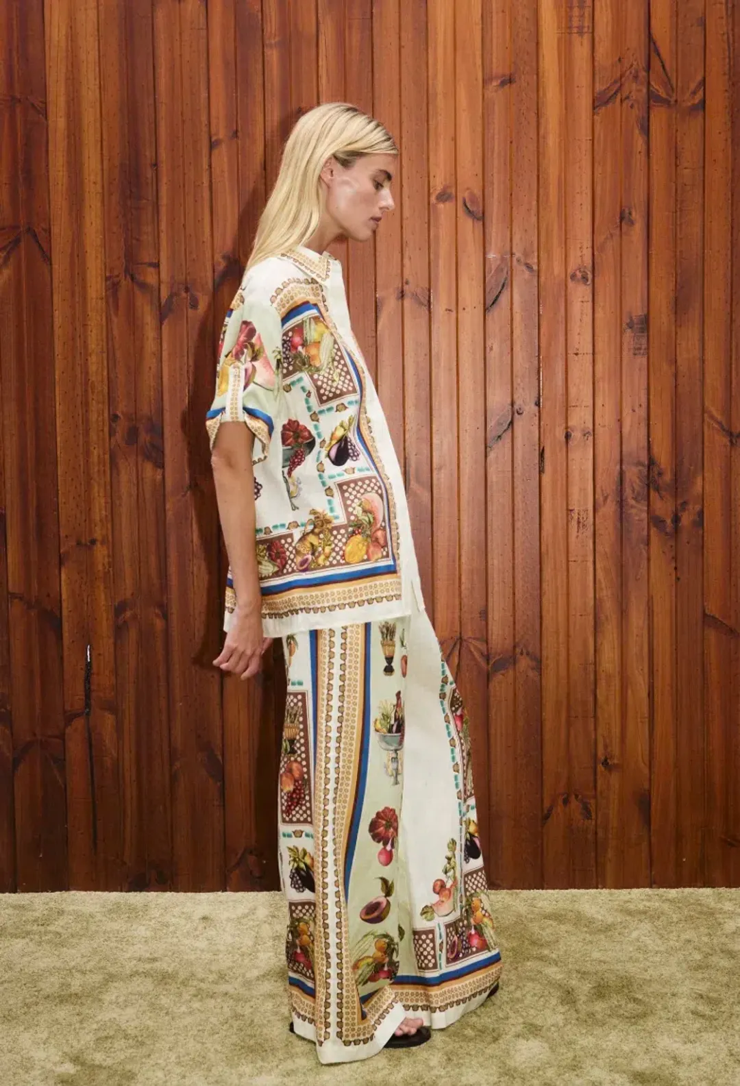 Alemais Mercado Shirt and Pant Set Size 16 for rent on The Volte - main image