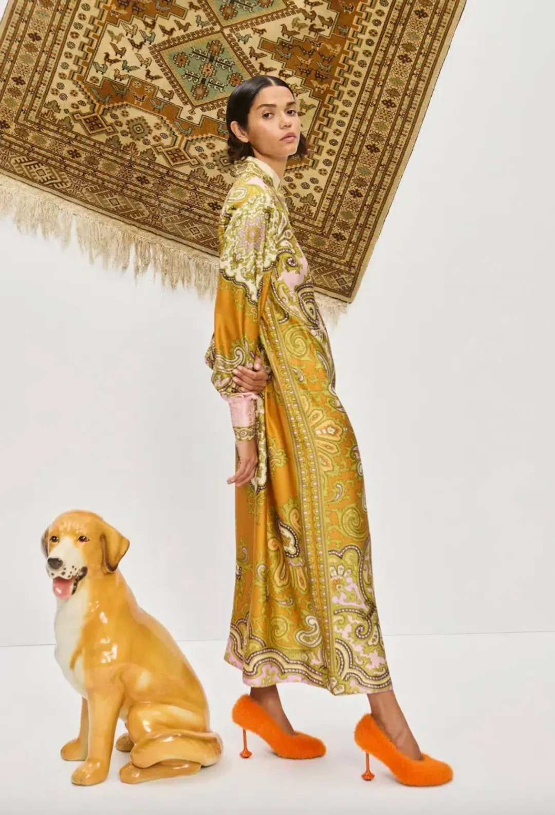 Alemais Clemenza Silk Shirtdress Size 14 for rent on The Volte - main image