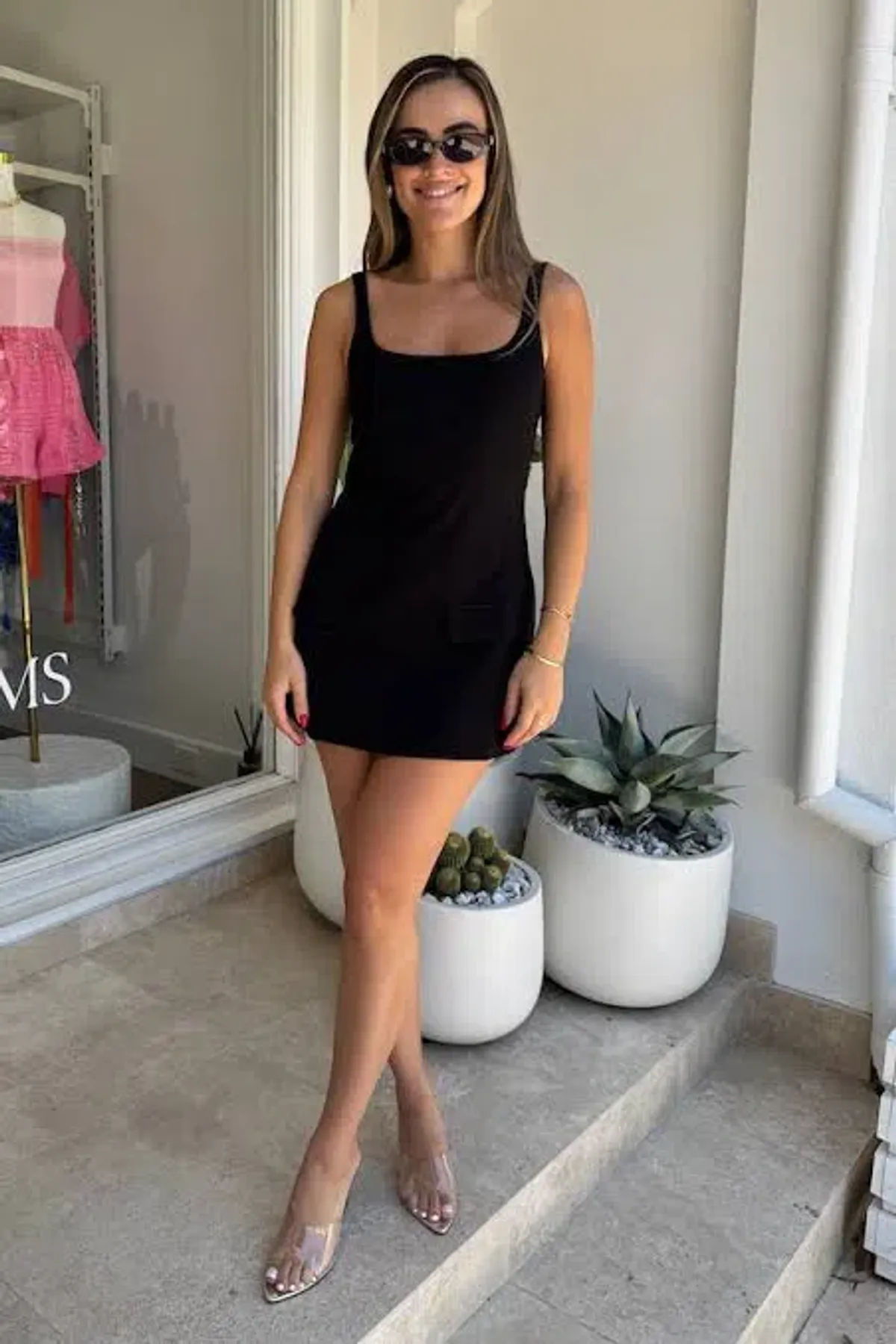 Sneaky Link Renee Tailored Mini Dress Black Size 6 - Image 3