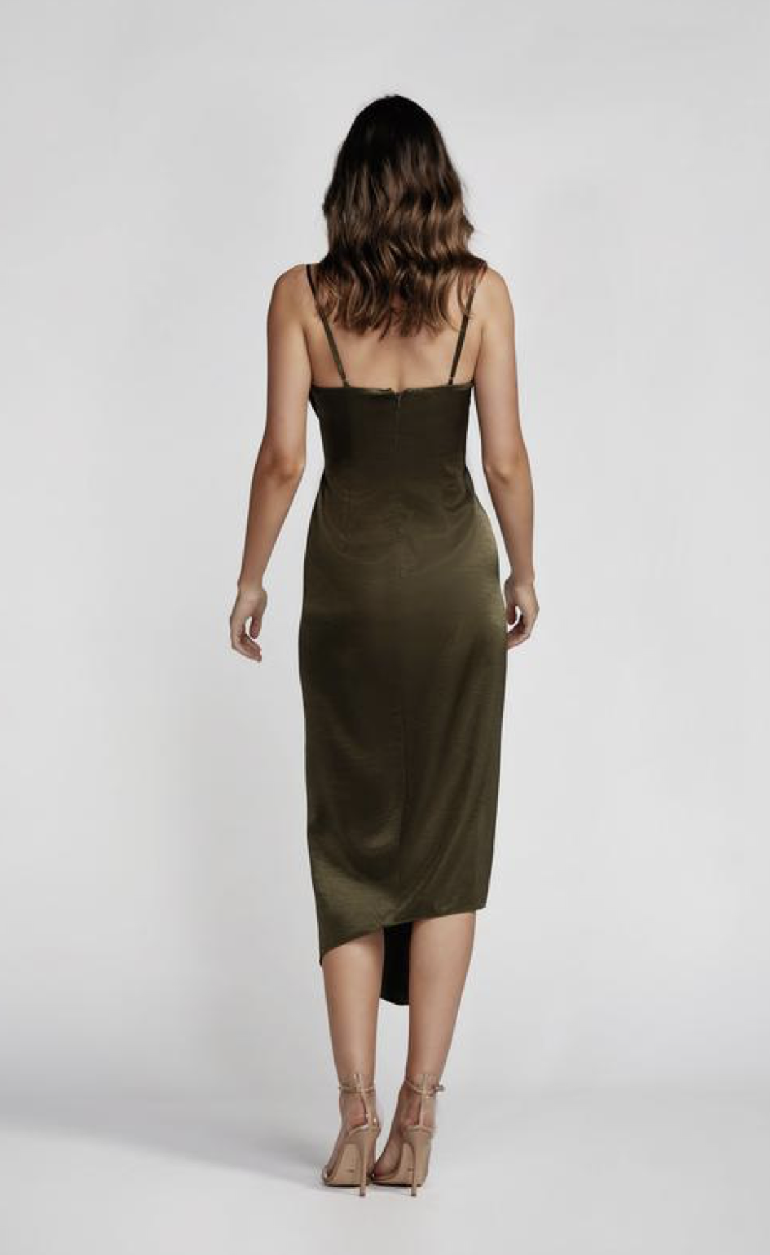LEXI Carmen Dress Green Size 10 for rent on The Volte - main image