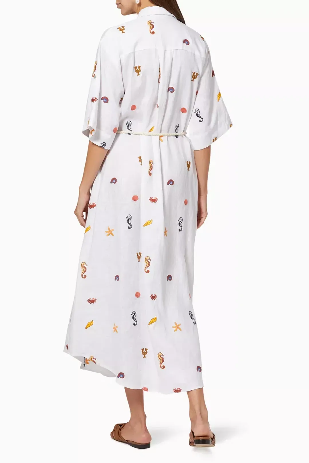 Alemais Under The Sea Shirtdress Ivory Size 8 for rent on The Volte - main image