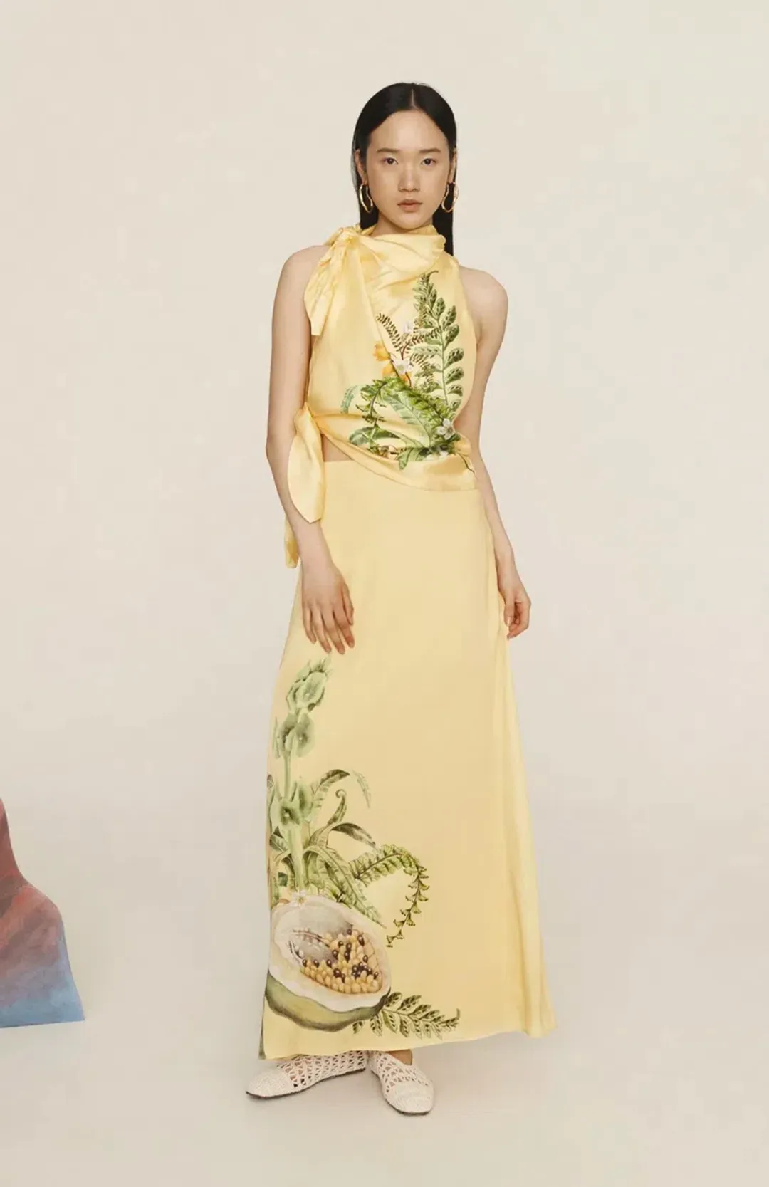 Alemais Sol Top and Skirt Set Yellow Size 16 for rent on The Volte - main image