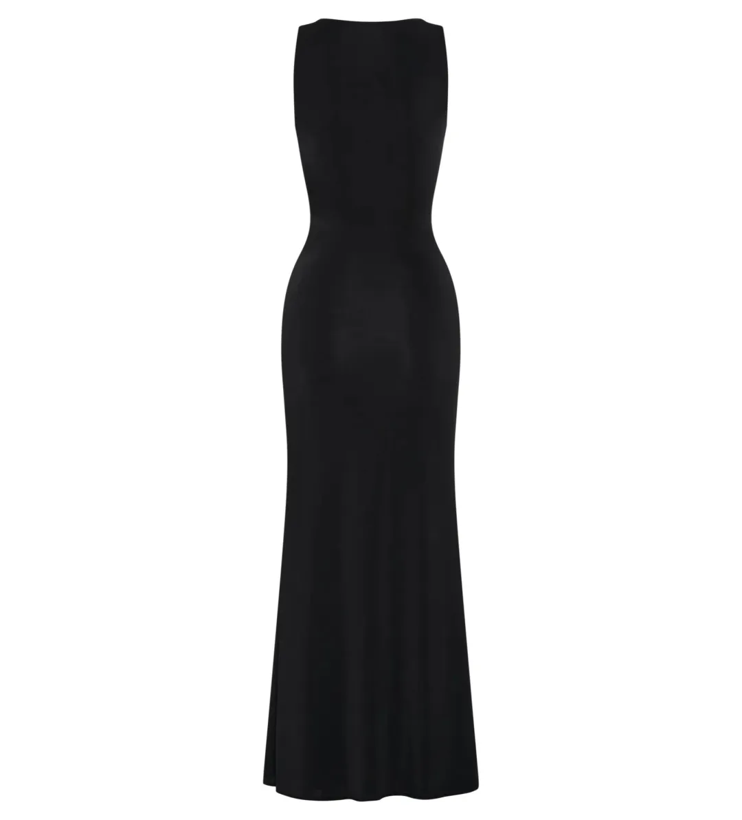 MESHKI Beck Plunge Maxi Dress Black with Floral Hardware Size S AU 8 for rent on The Volte - main image