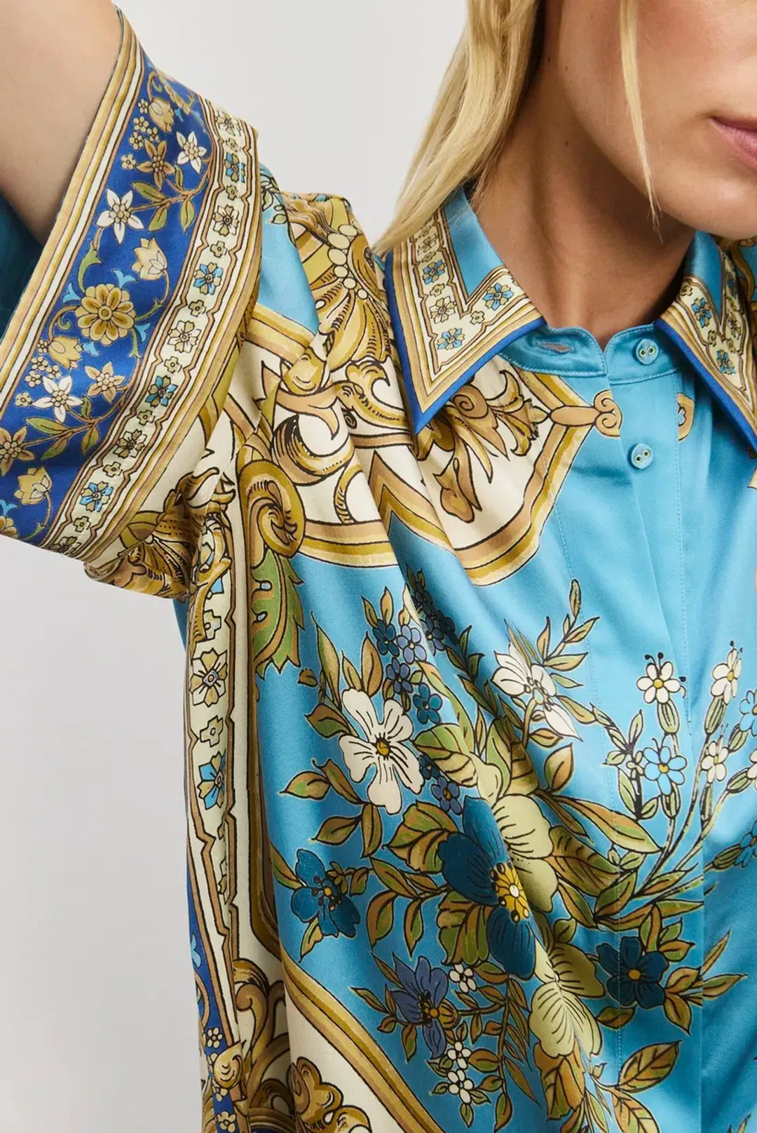 Alemais Cassie Silk Shirt and Pant Set Size AU 16 for rent on The Volte - main image