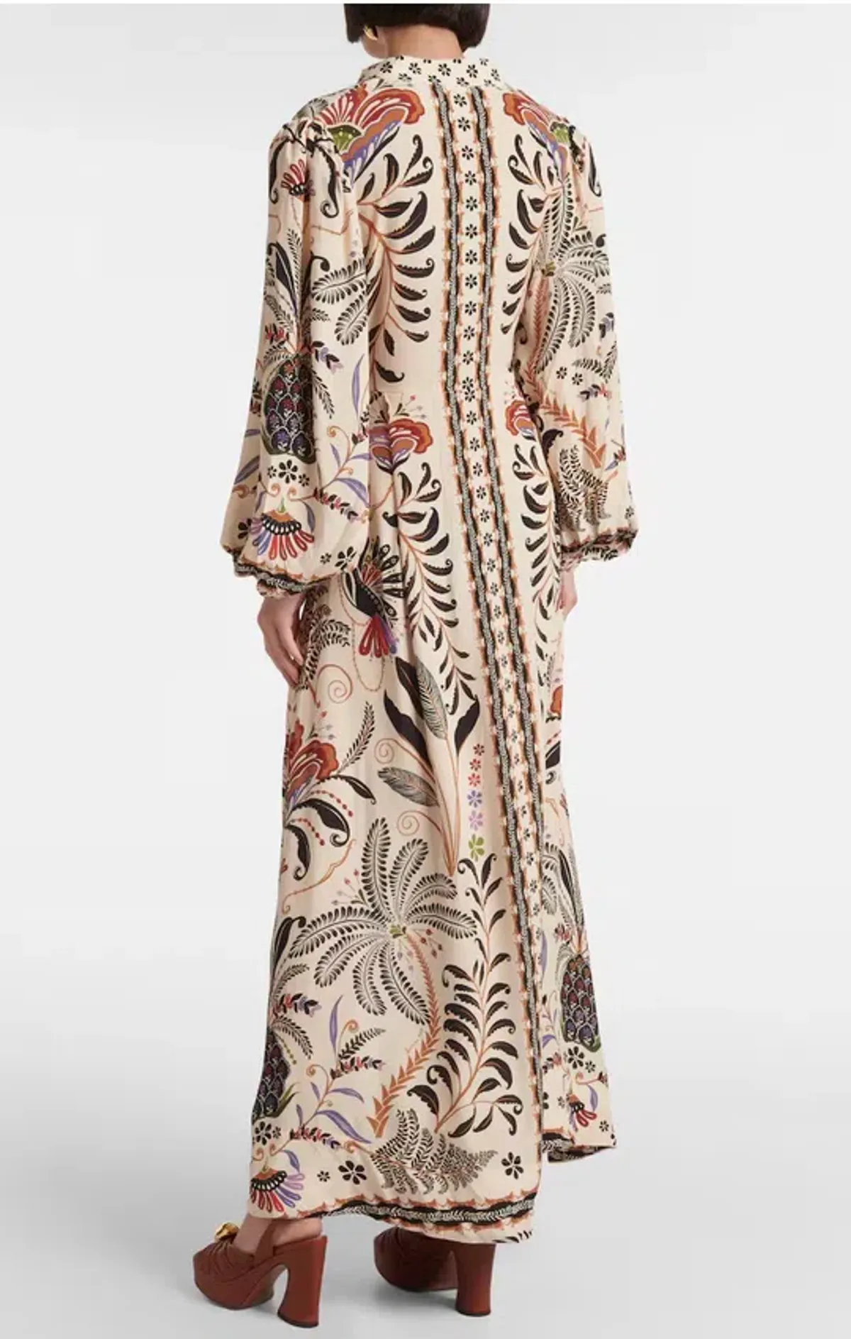 Farm Rio Classic Nature Midi Dress Print Size L / AU 12 - Image 2