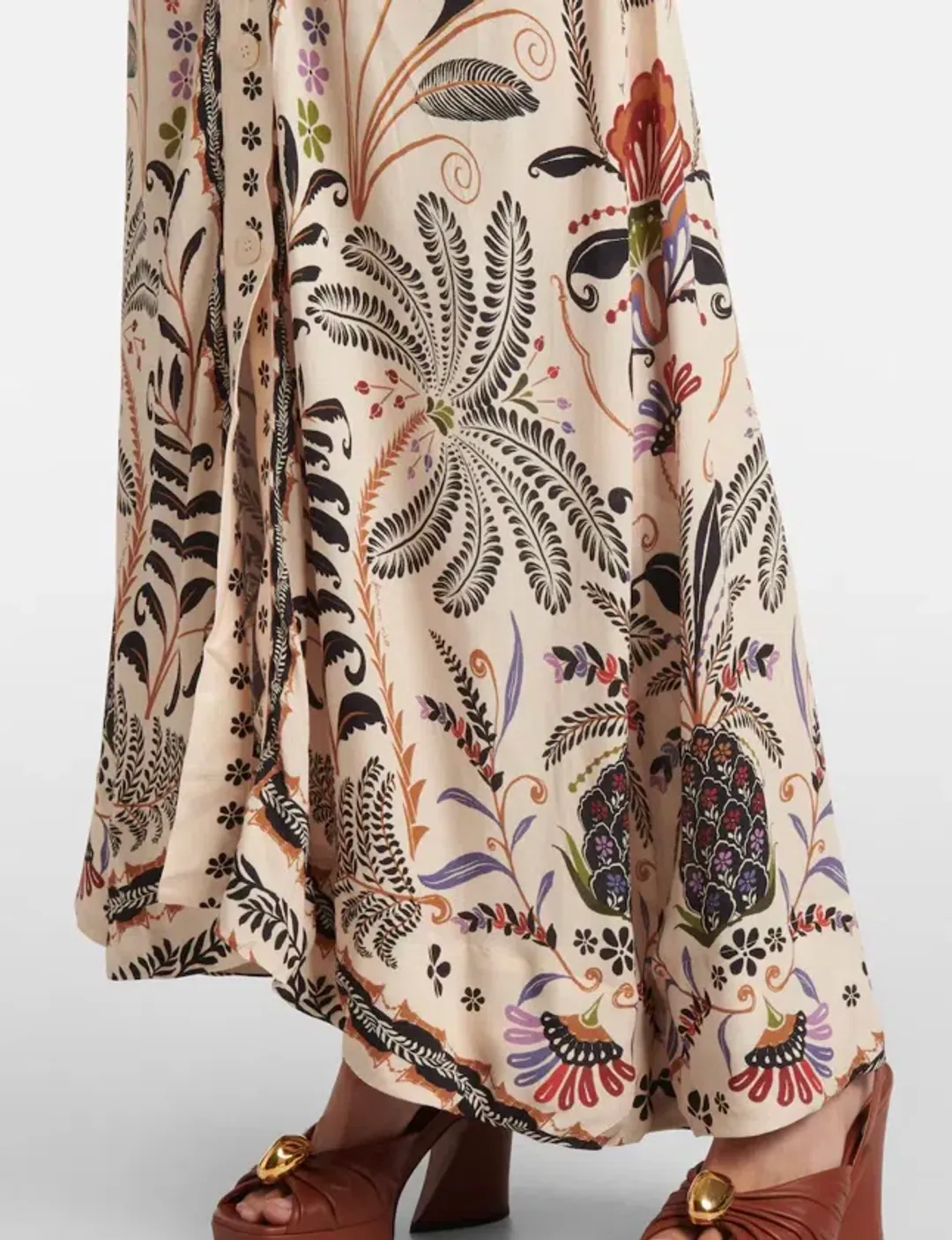 Farm Rio Classic Nature Midi Dress Print Size L / AU 12 for rent on The Volte - main image