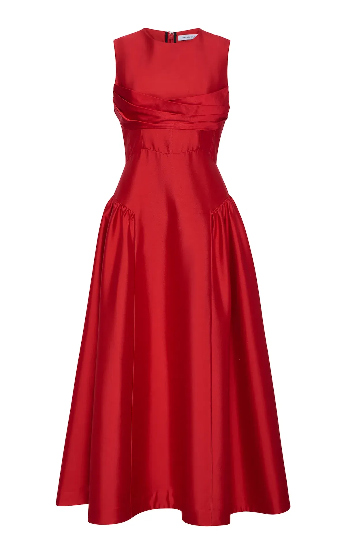 Rachel Gilbert Sawyer Midi Dress Red Size 6 - Image 6