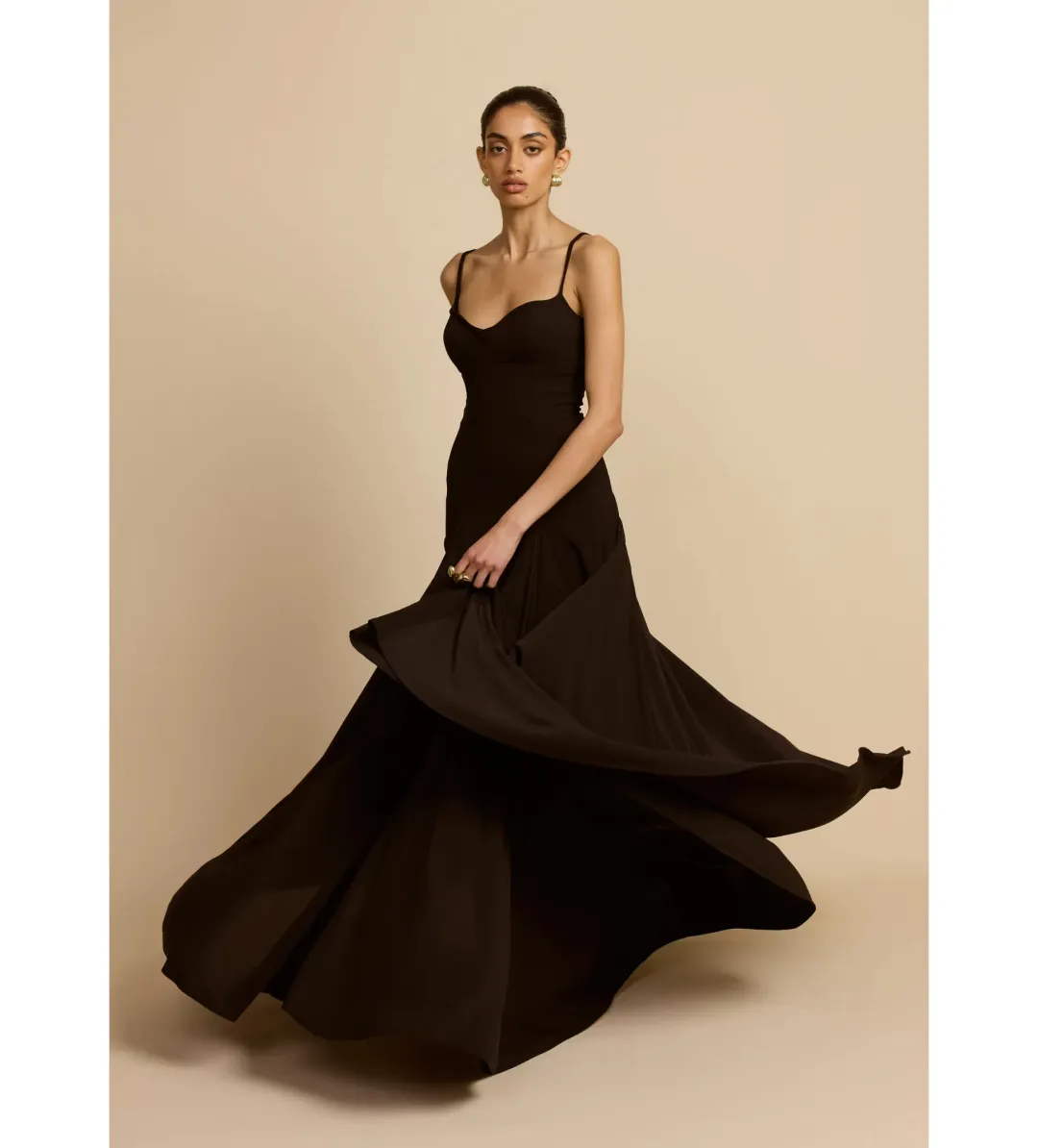 Paloma Dress in Black Size XS for rent on The Volte - main image