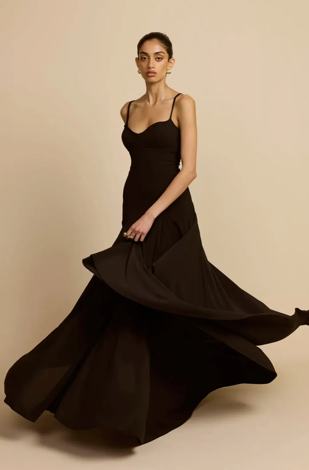 Arcina Ori Paloma Maxi Dress in Black Size 8 for rent on The Volte - main image