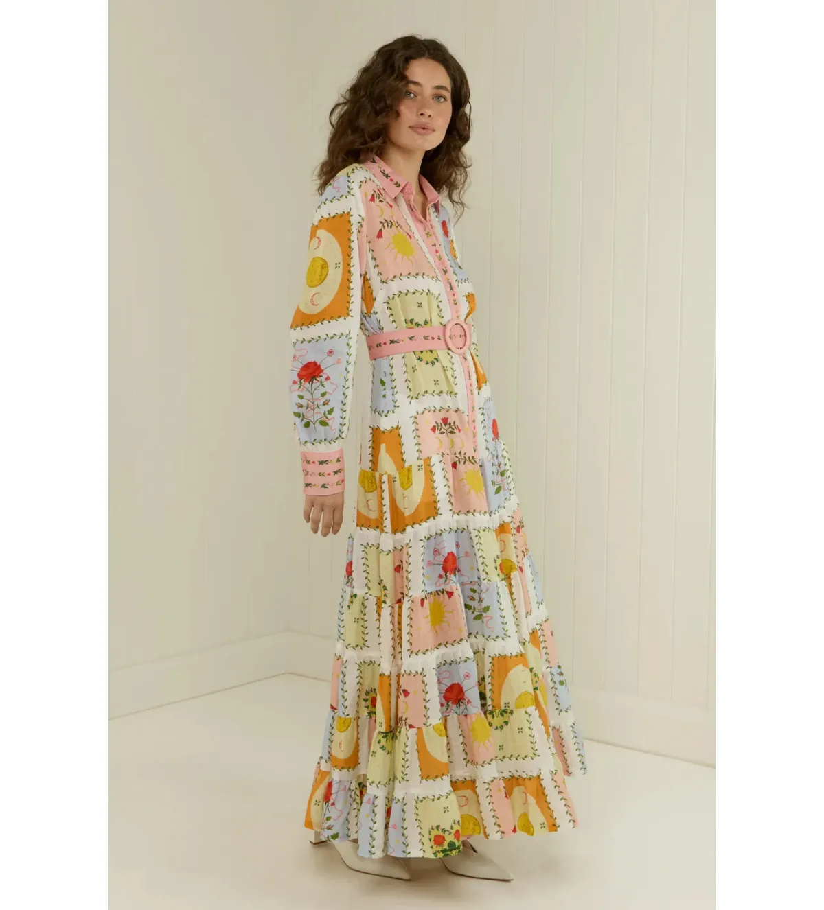 Palm Noosa Aria Dress in Siesta Tile Print Size AU 12 - Image 3