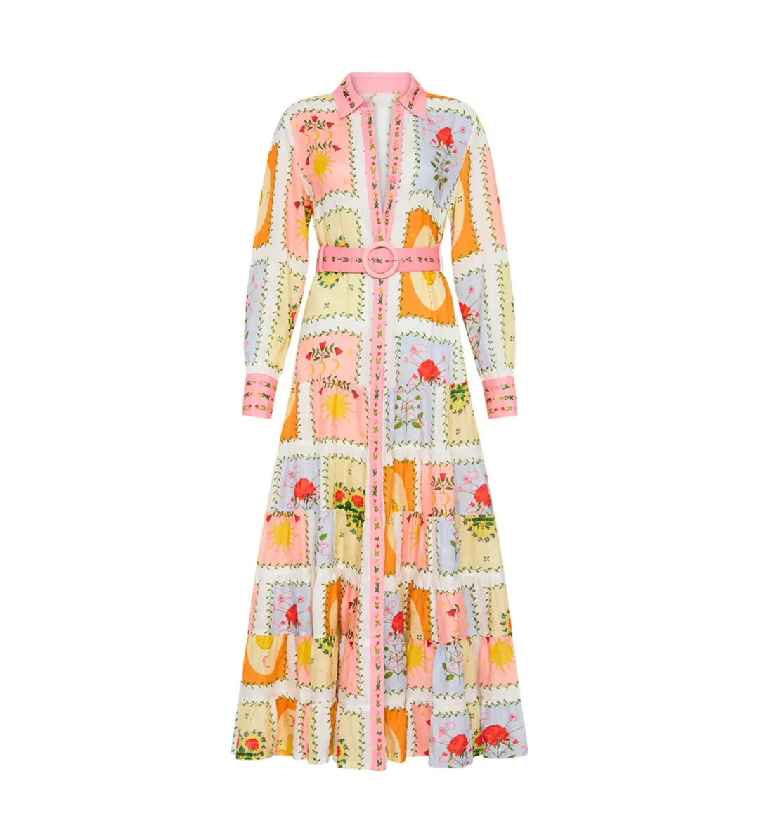 Palm Noosa Aria Dress in Siesta Tile Print Size AU 12 for rent on The Volte - main image