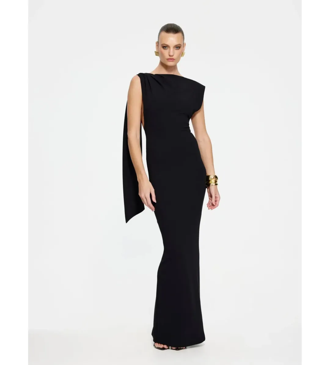Effie Kats Audrey Gown Black Size XS/AU 6 for rent on The Volte - main image