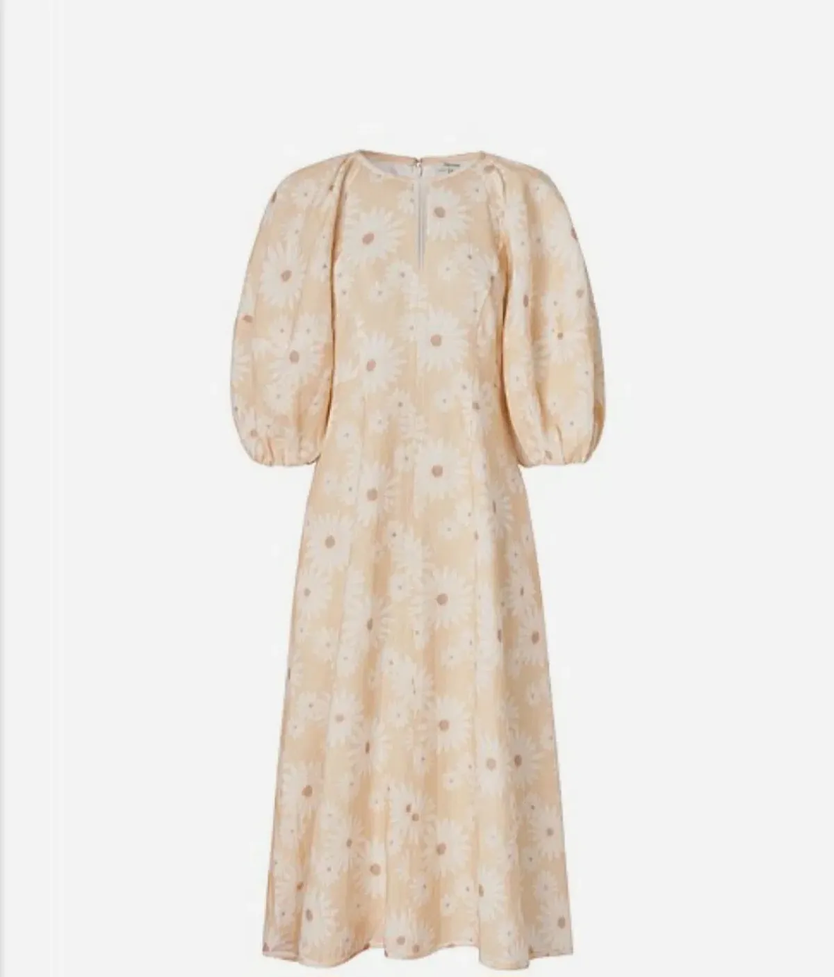 Oroton Daisy Print Midi Dress Size AU 12 - Image 2