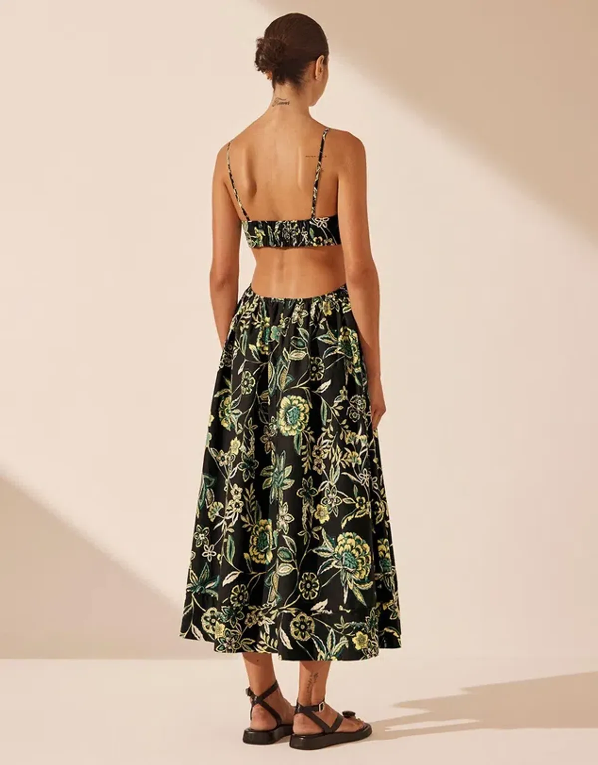 Shona Joy Lina Bustier Cut Out Midi Dress Size 12 - Image 3