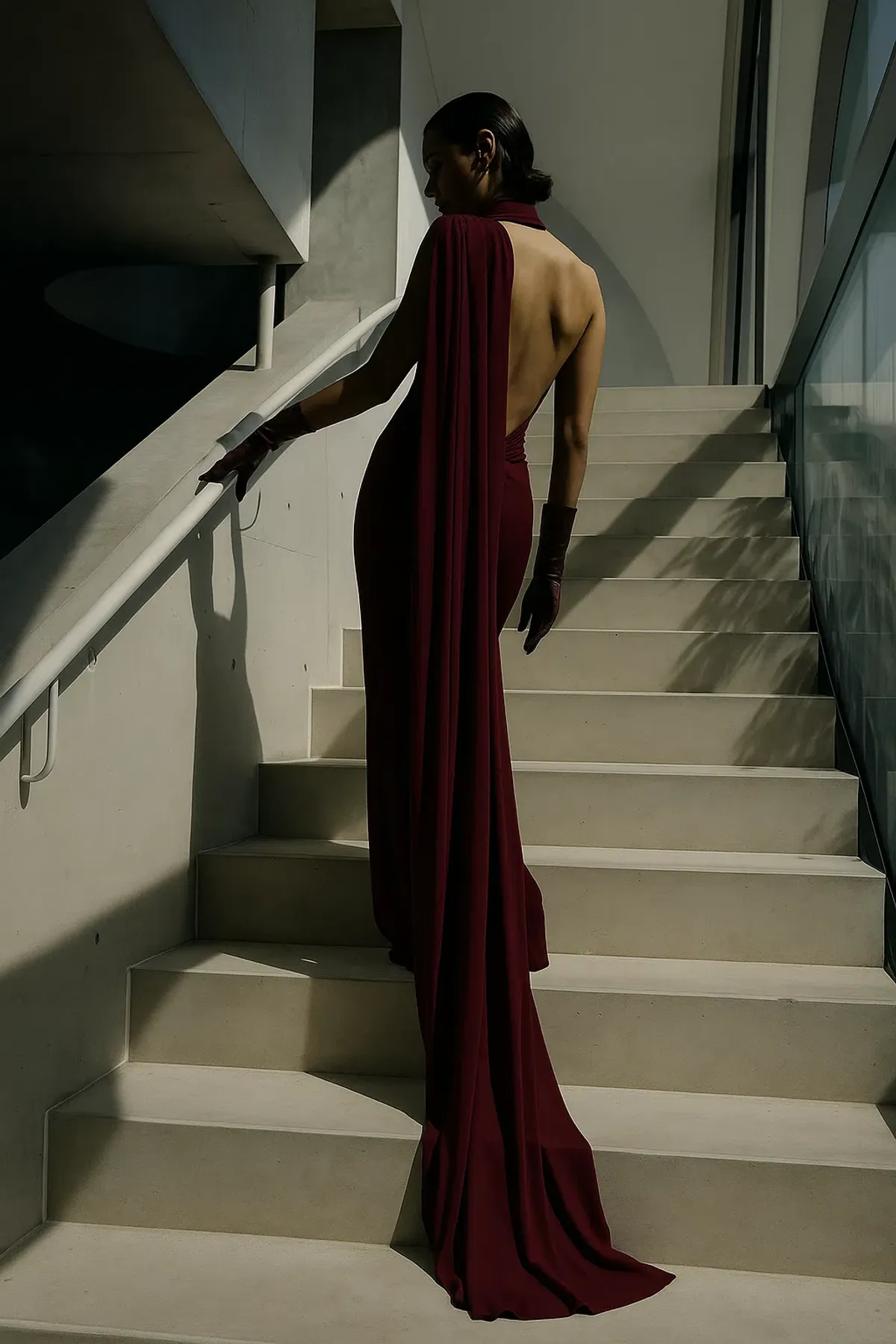 Effie Kats Haven Maxi Dress Burgundy Size 10 - Image 6