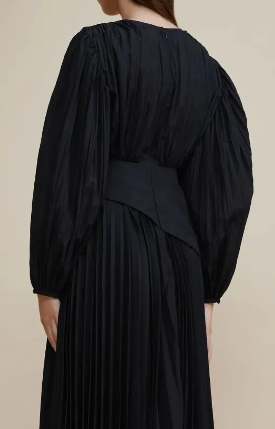 Acler Brooke Dress Midi Black Size AU 10 for rent on The Volte - main image