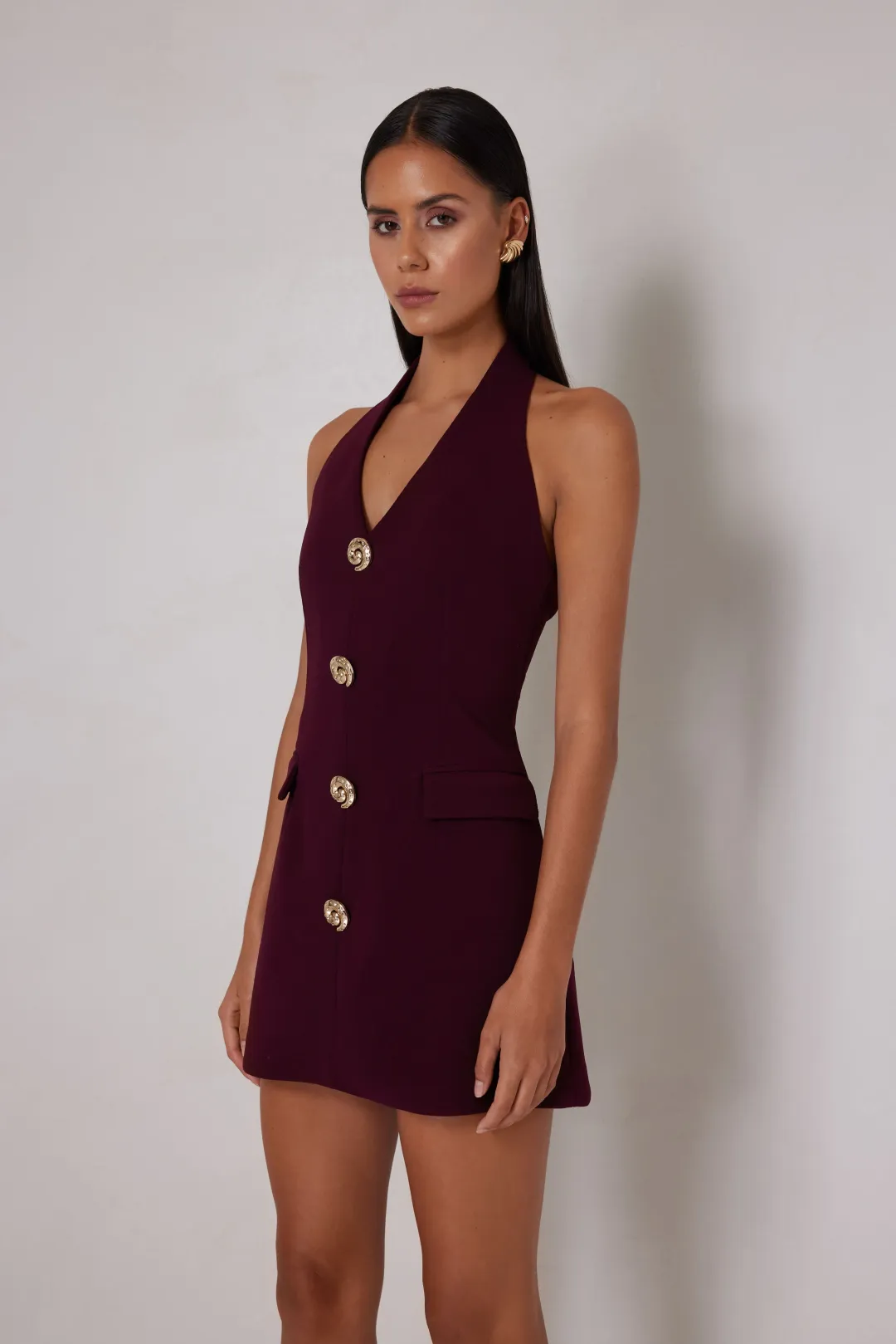 Elle Zeitoune Jillian Deep in Plum in Size 10  for rent on The Volte - main image