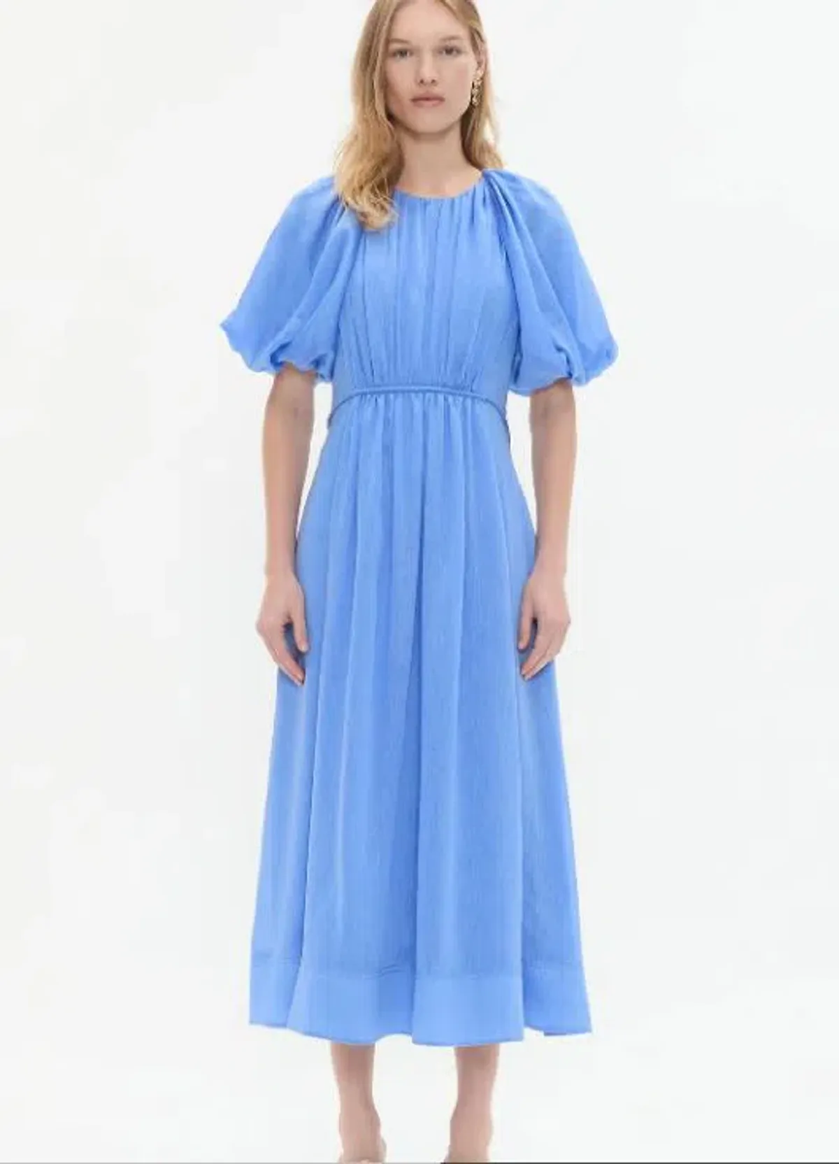Aje Alma Midi Dress in Mist Blue Size 10 - Image 1