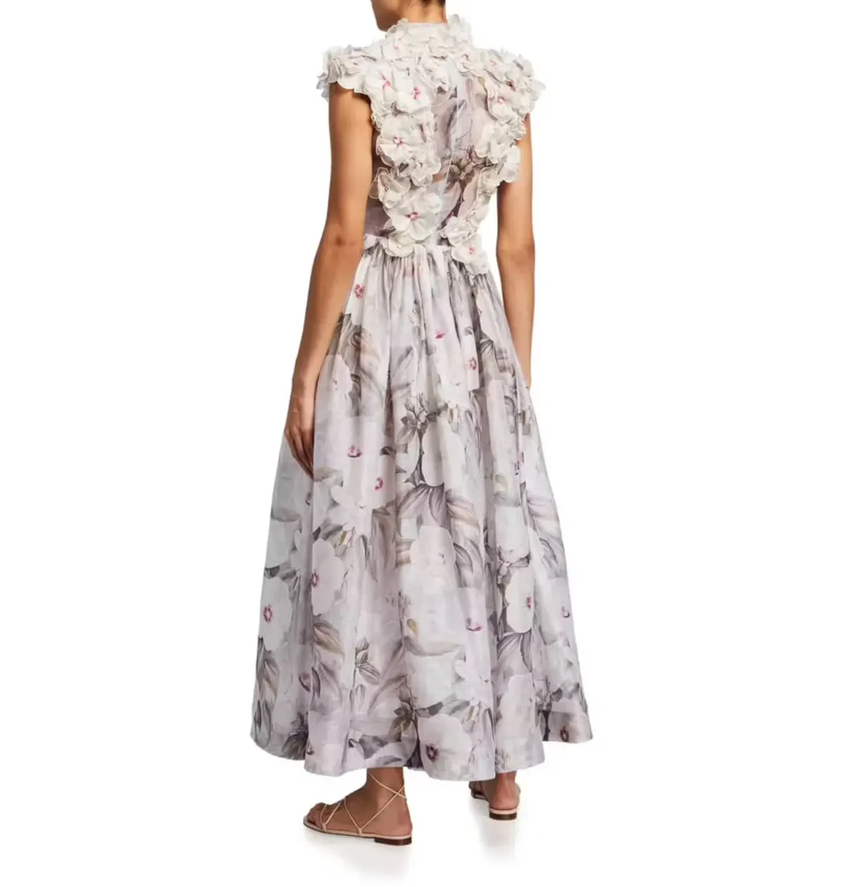 Zimmermann Botanica Gown Rose Mallow Size 0 / AU 8 - Image 3