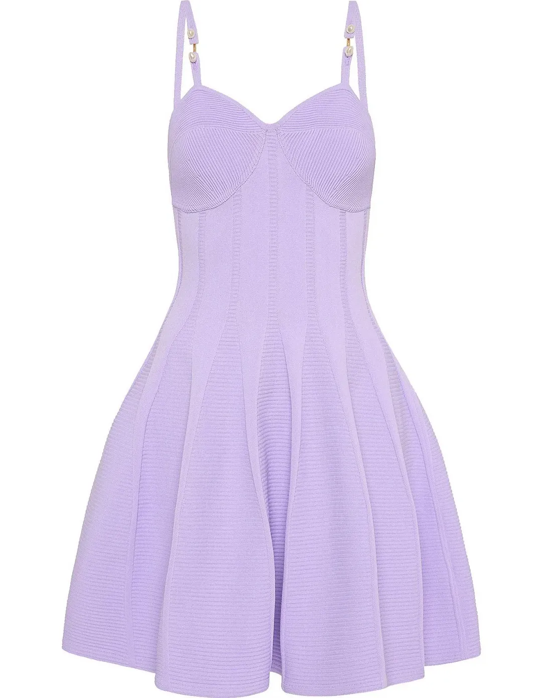 Aje Phaedra Ottoman Bustier Mini Dress in Lilac Size 6/XS for rent on The Volte - main image