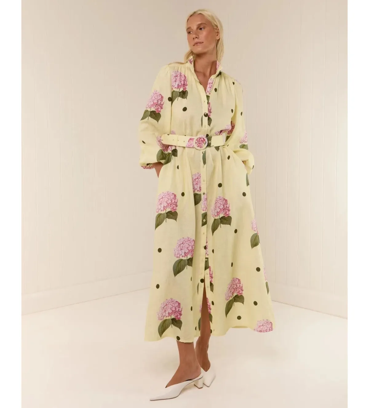 Palm Noosa Noddy Maxi Dress Portofino Polka Dot Size AU 12 - Image 1