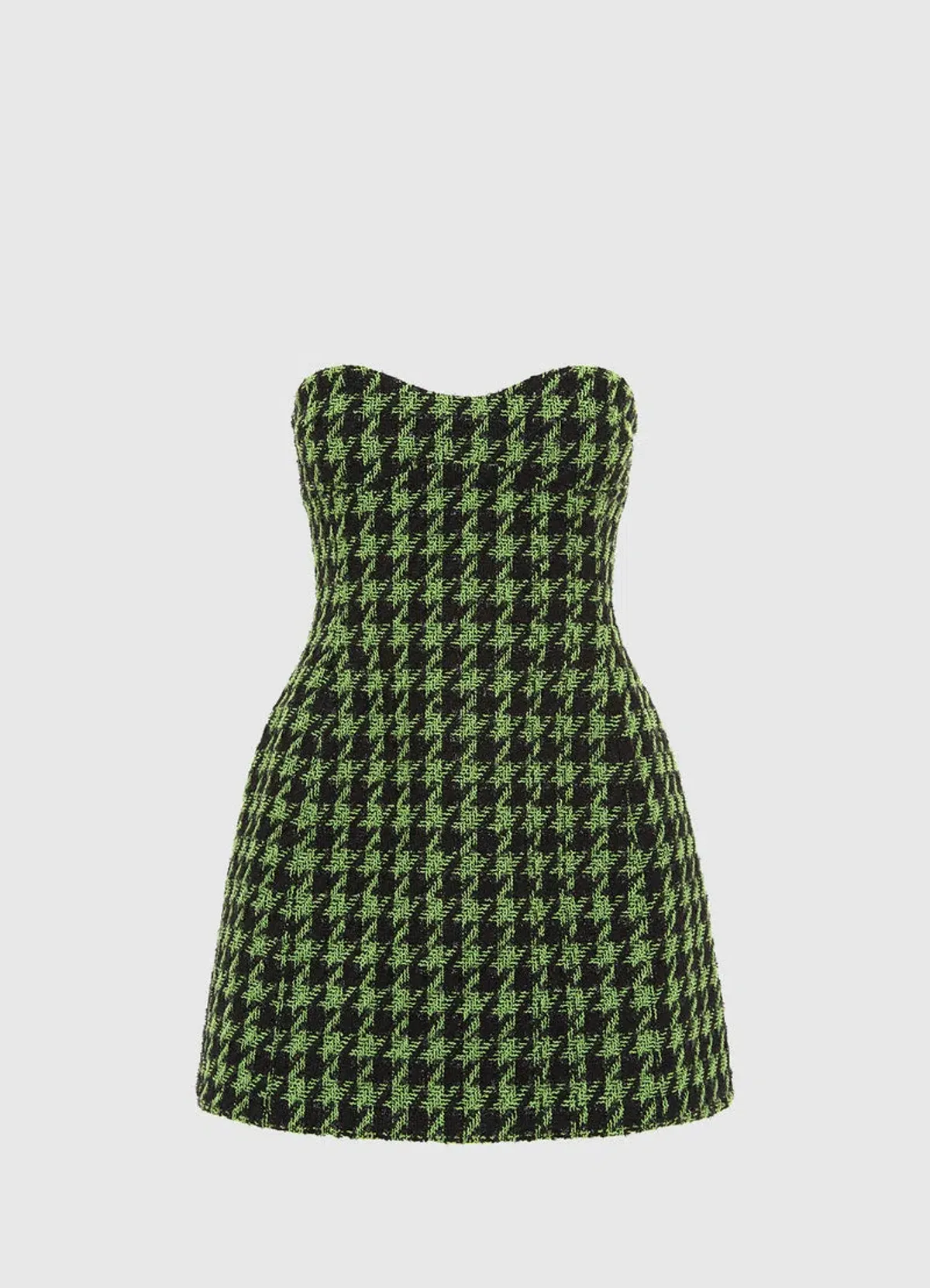 Leo Lin Rosario Tweed Mini Dress in Houndstooth Print Size 8 - Image 1