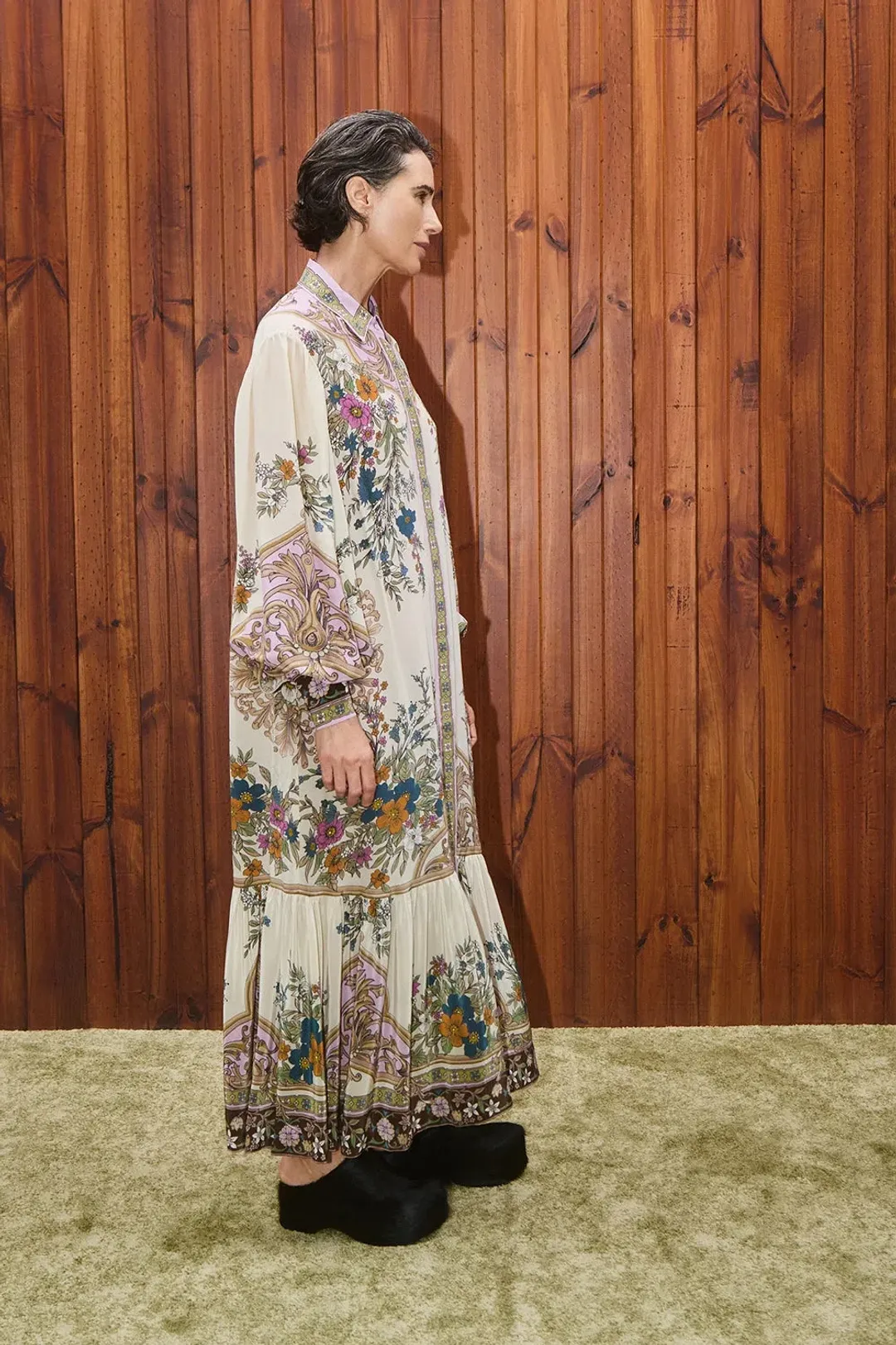 Alemais Antoinette Shirt Midi Print Dress Size 14 for rent on The Volte - main image