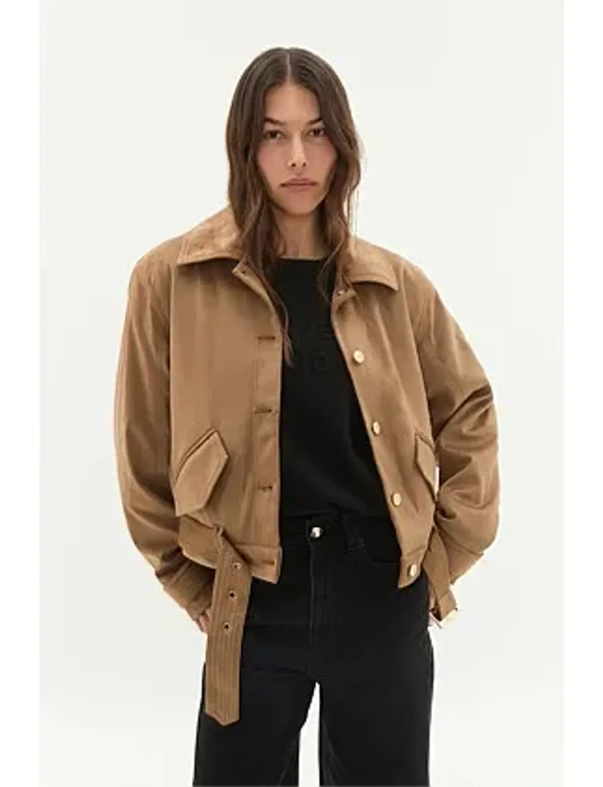Calyx Vegan Suede Jacket - Image 12