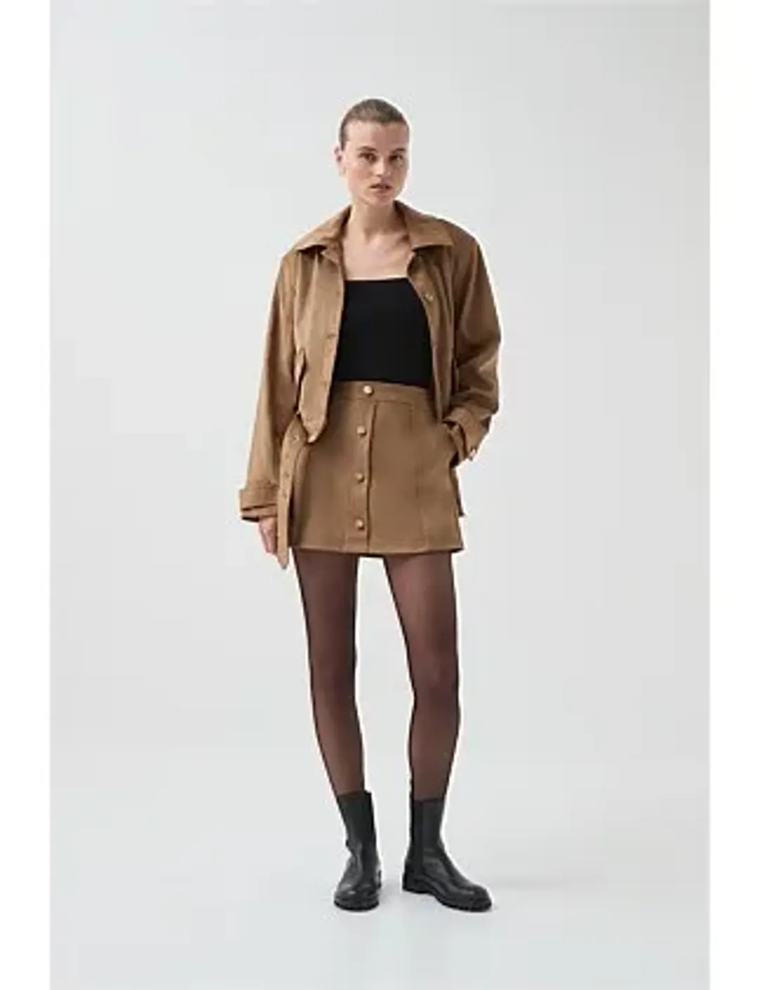 Calyx Vegan Suede Jacket for rent on The Volte - main image
