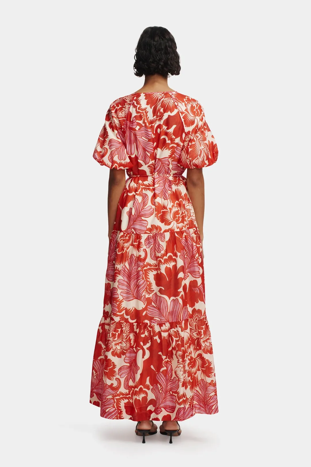 Hansen and Gretel Margiela Maxi Dress Scarlet Garden Size AU 6 for rent on The Volte - main image