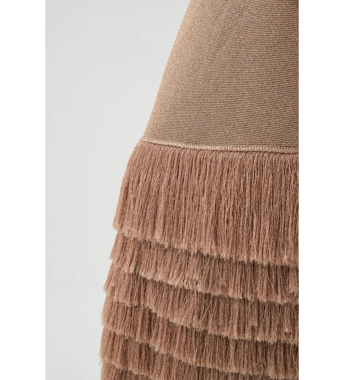 Aje Breeze Knit Midi Dress Rose Gold Size AU 8 - Image 6