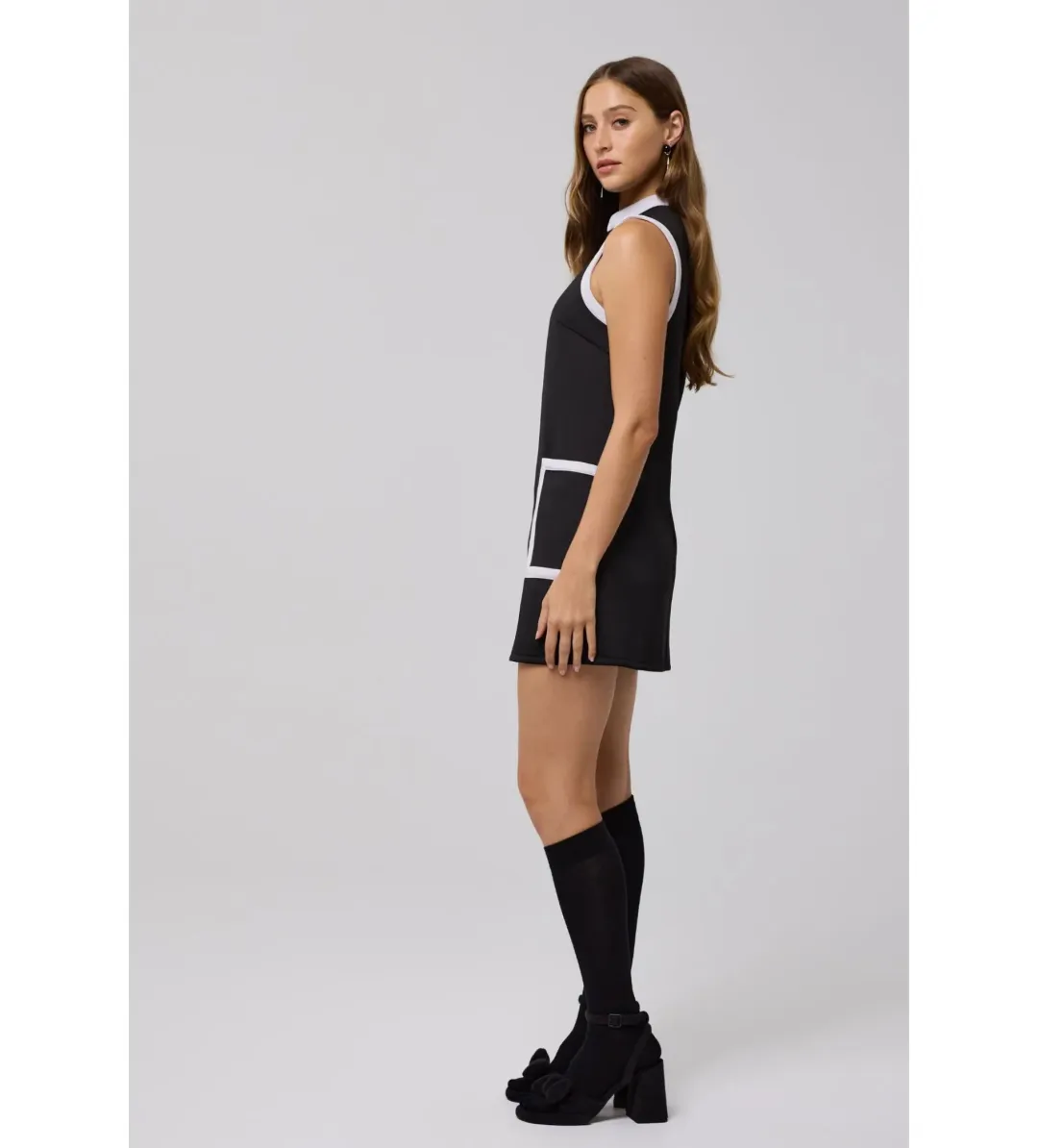 Chelsea St Chelsea Mini in Black with White Piping Size S / AU 8 for rent on The Volte - main image