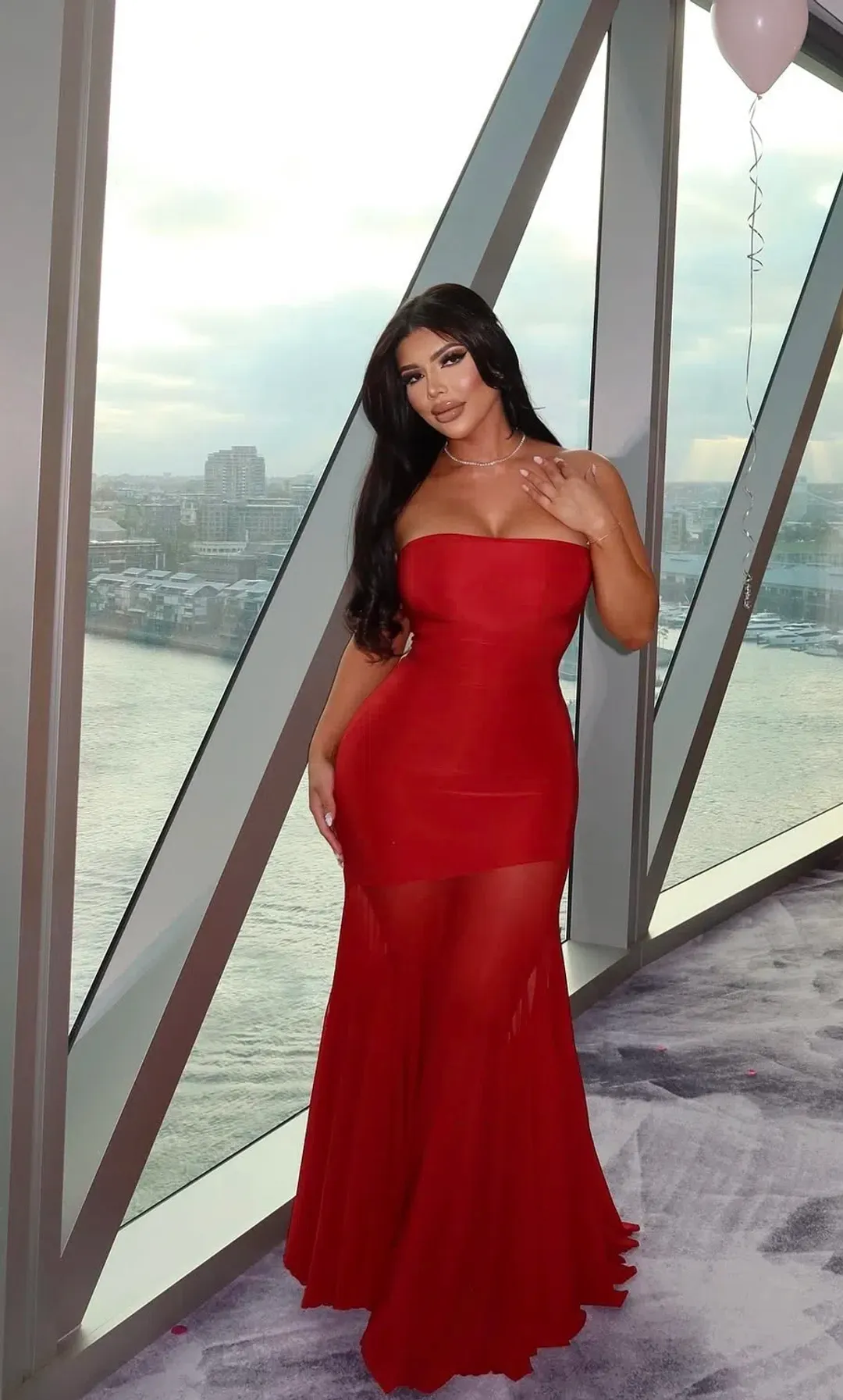 Deme By Gabriella Dahlia Gown Red Size AU 10 for rent on The Volte - main image