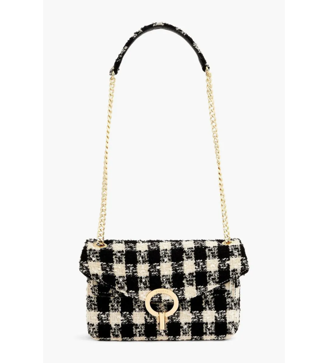 Sandro Yza Houndstooth Tweed Bag for rent on The Volte - main image