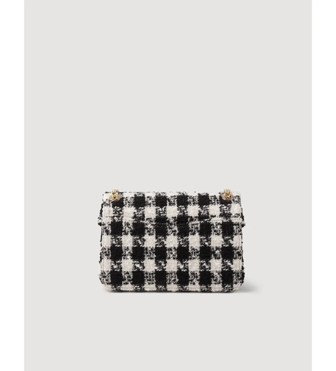 Sandro Yza Houndstooth Tweed Bag for rent on The Volte - main image