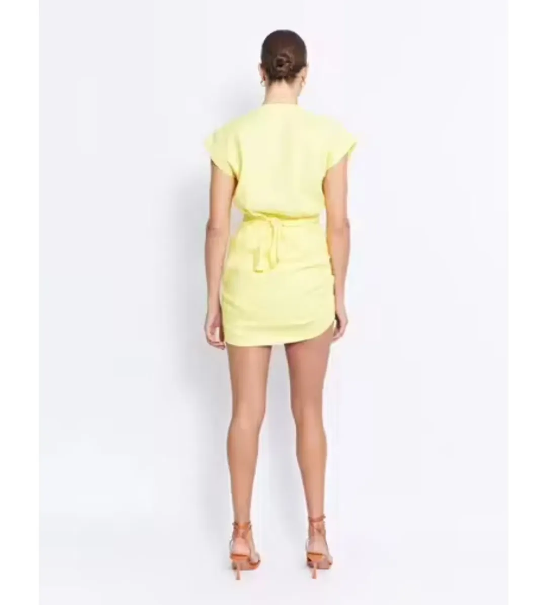 Pfeiffer Apollo Mini Dress Yellow Size 8 for rent on The Volte - main image