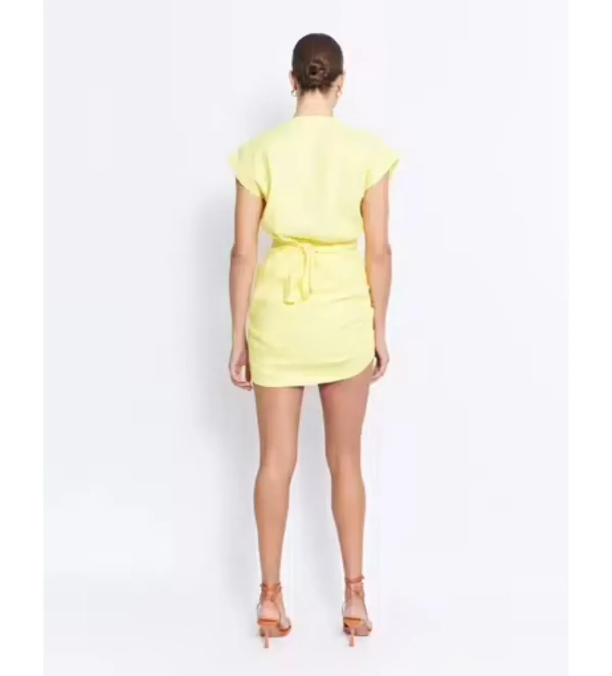 Pfeiffer Apollo Mini Dress Yellow Size 8 - Image 2