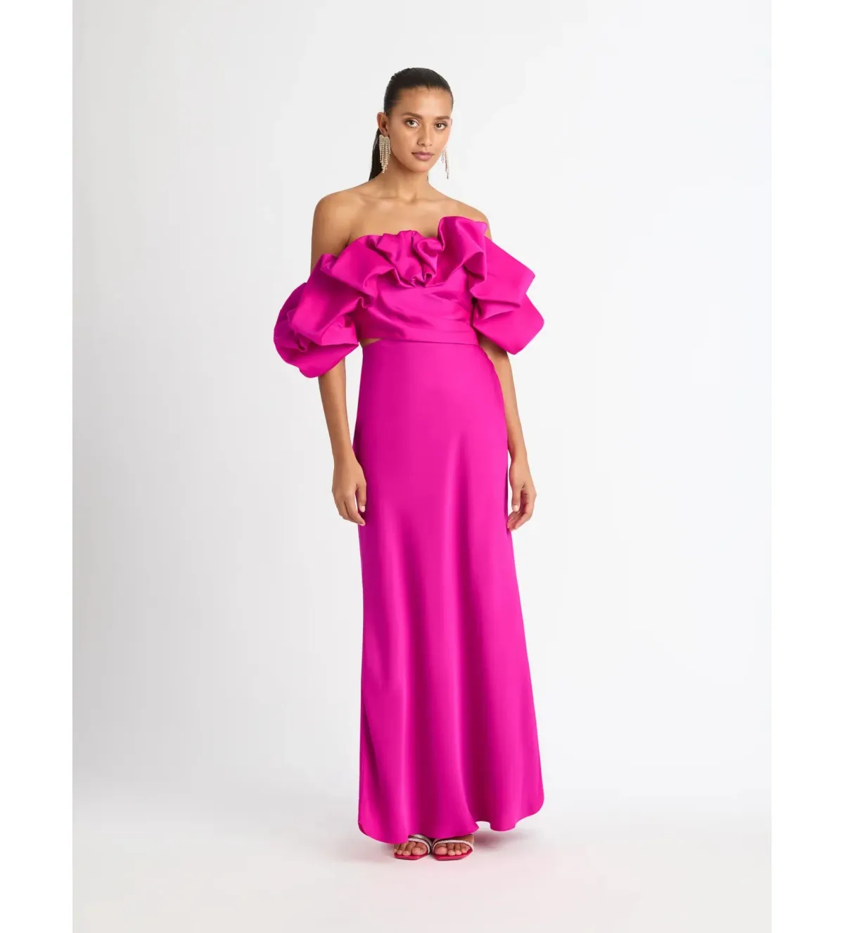 Sheike Margot Maxi Dress Pink Size AU 14 - Image 1