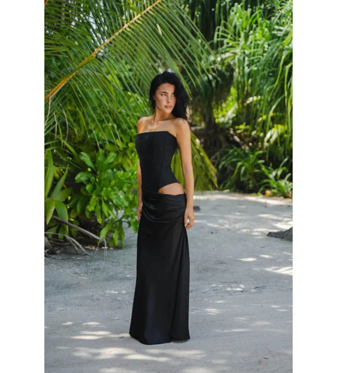 HNTR the label Huxley Gown Black Size AU 6 for rent on The Volte - main image
