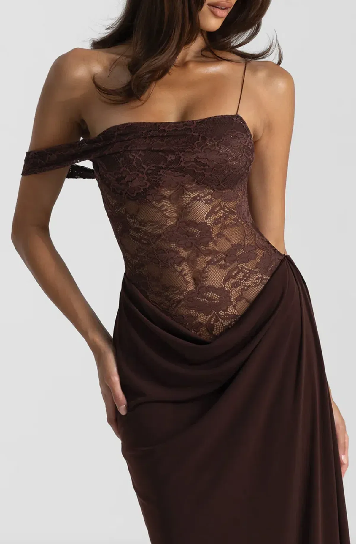 Natalie Rolt Sloane Gown Espresso Size AU 6 - Image 5