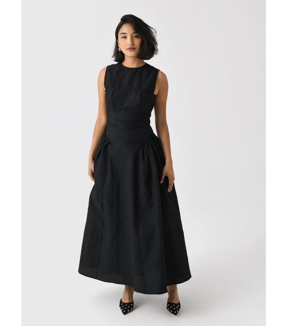 Rachel Gilbert Sophia Midi Dress Black Size AU 10  - Image 1